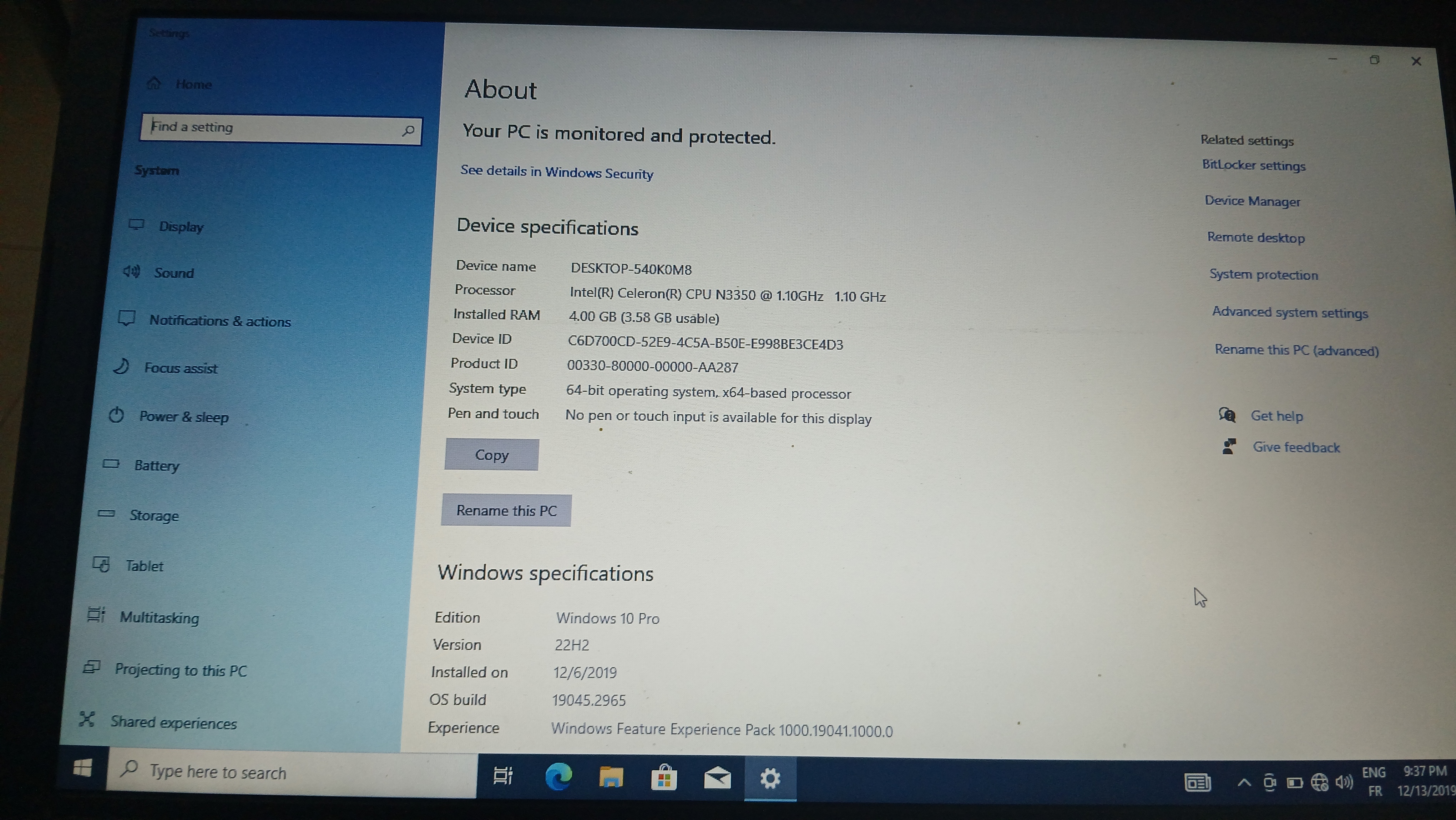PC lenovo